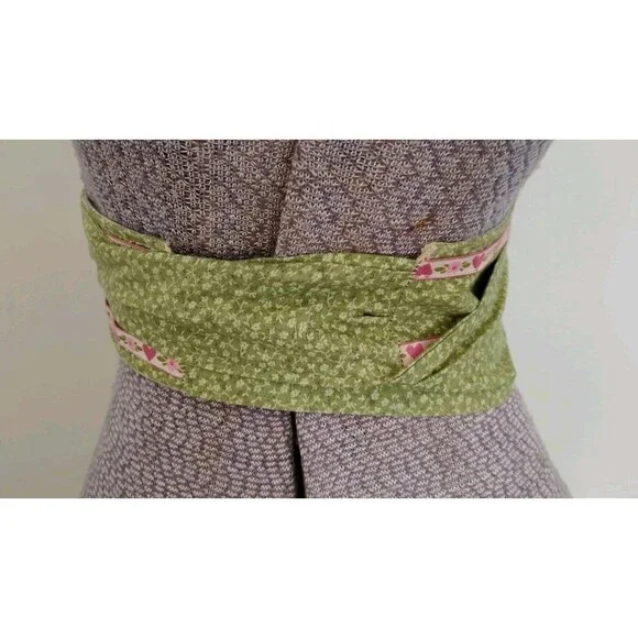 Vtg 80's Sash Wrap Belt Women's Handmade Sz XS Boho Hippie Cottage Folk Shabby - Picture 3 of 6